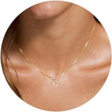 Collier Initiale A–Z Plaqué Or 18K