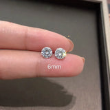 Boucles d’oreilles 925 avec cristal CZ, mignonnes et tendance.