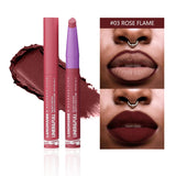Crayon à lèvres mat durable, brun naturel, crayon à lèvres mat, haute Pigment, imperméable, teinte de Contour rouge, tasse antiadhésive, maquillage 𝓑2𝓢