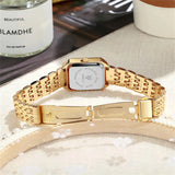 Montre Élégante Dorée Femme – Bracelet Acier Inoxydable 𝓑2𝓢
