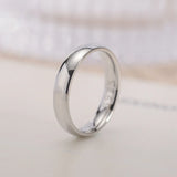 Bague plaquée or simple, style couple, idéale mariage ou fiançailles